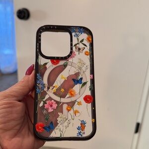 Casetify Floral Phone Case with Black Border